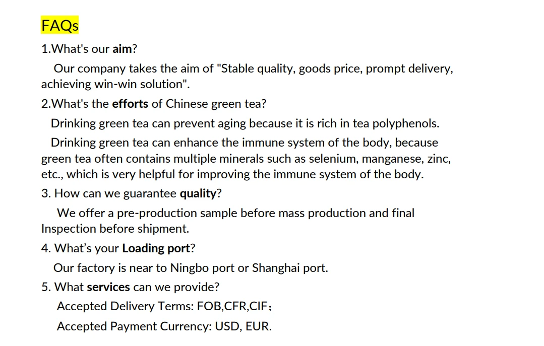 FAQS FAQS